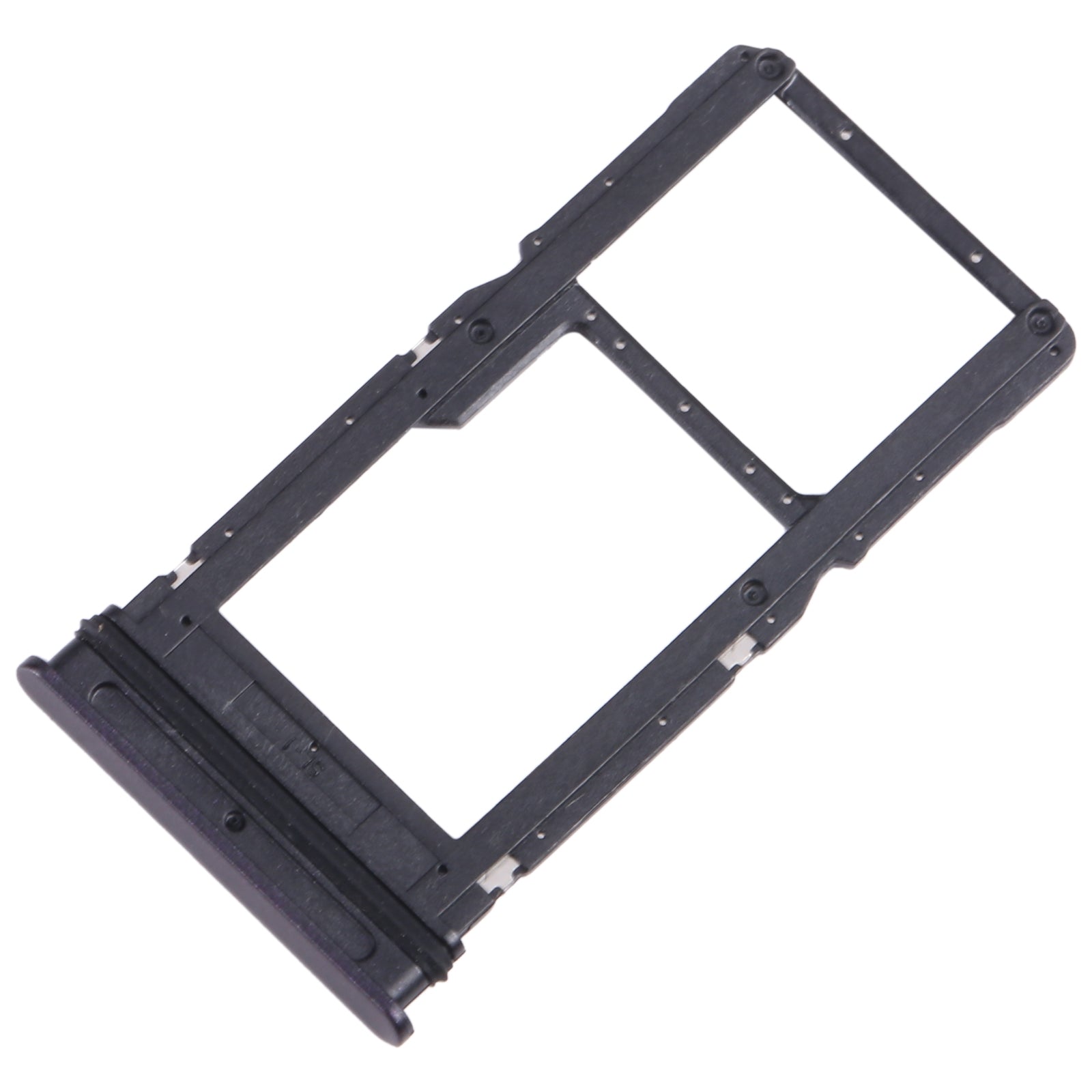 For-Motorola-One-5G-Ace-SIM-Card-Tray-+-Micro-SD-Card-Tray-(Black)