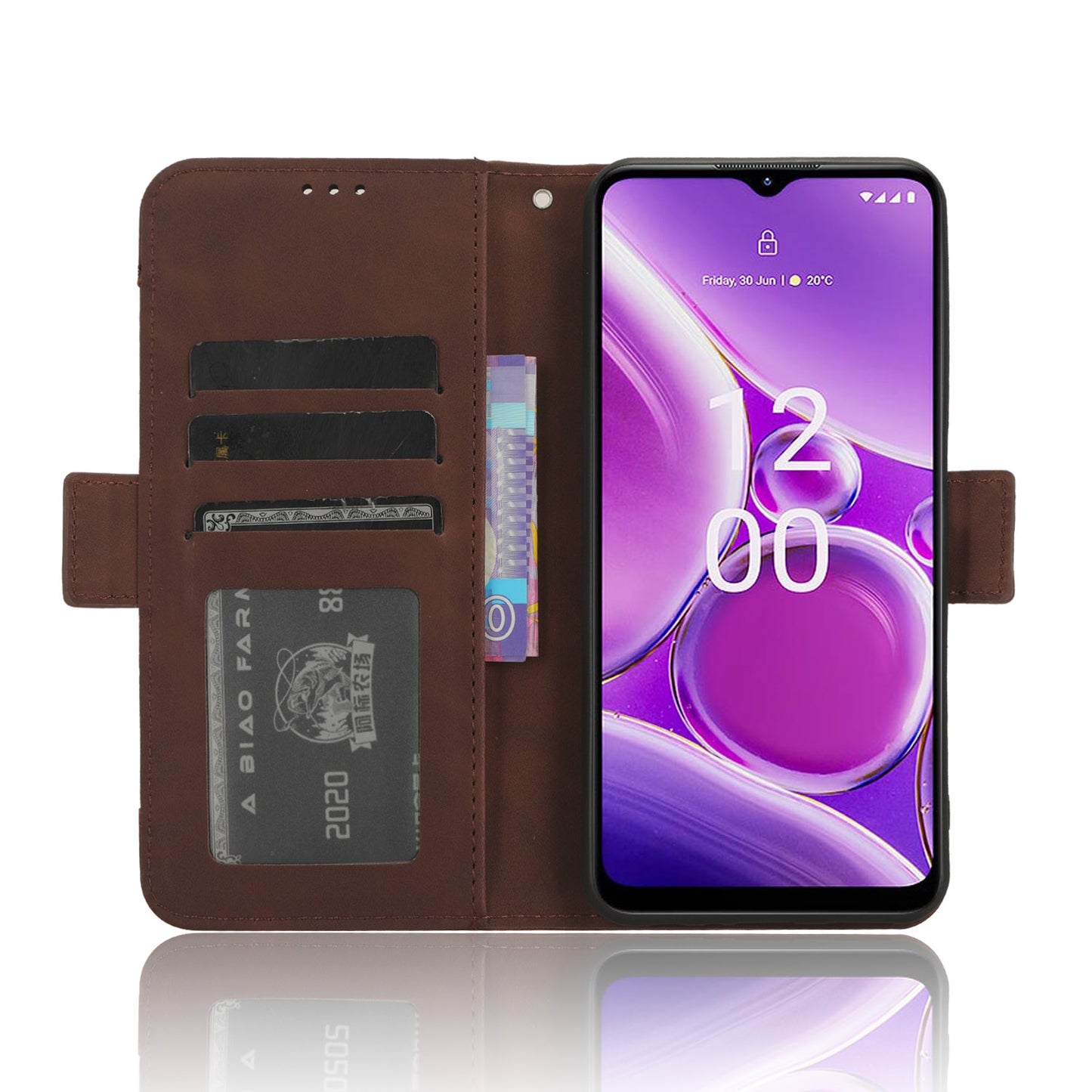For-Nokia-G42-5G-Skin-Feel-Calf-Texture-Card-Slots-Leather-Phone-Case(Brown)