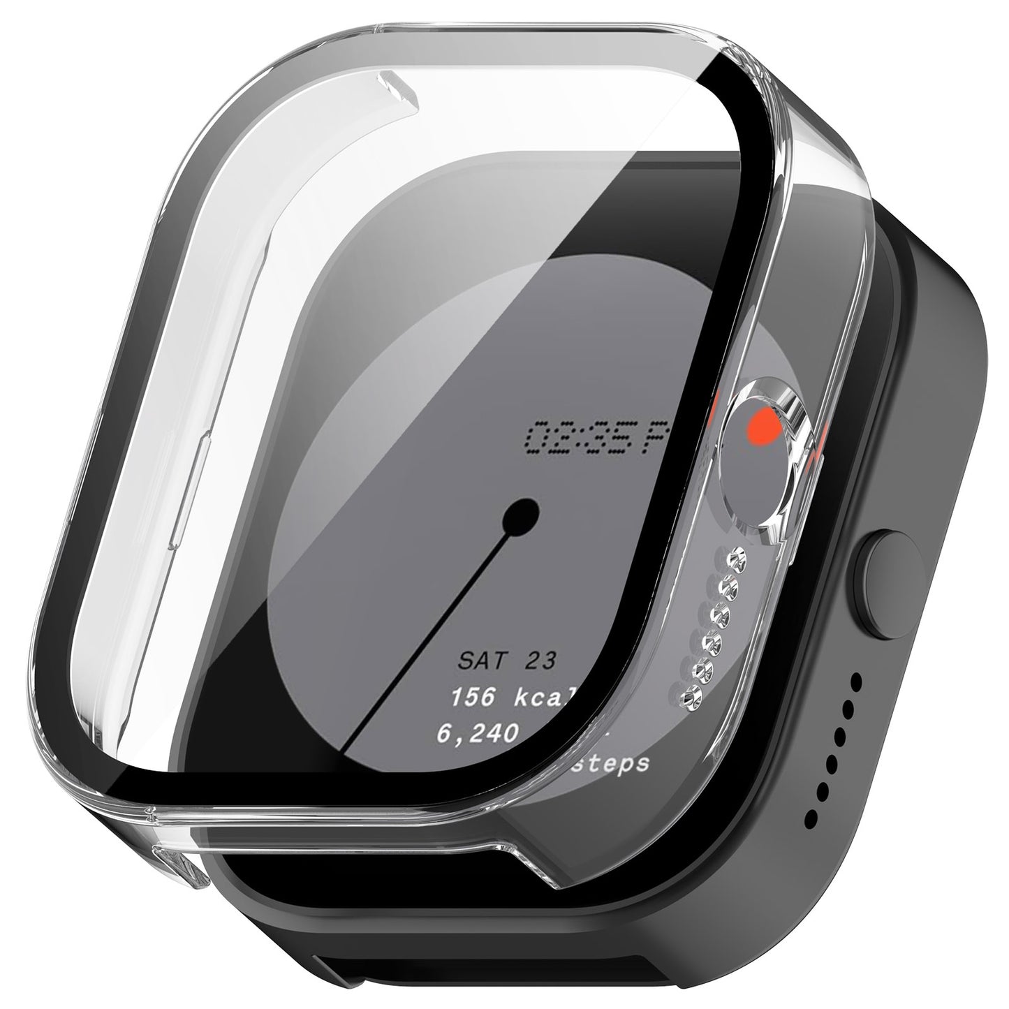 For-Nothing-CMF-Watch-Pro-D395-PC-+-Tempered-Film-Integrated-Watch-Protective-Case(Transparent)