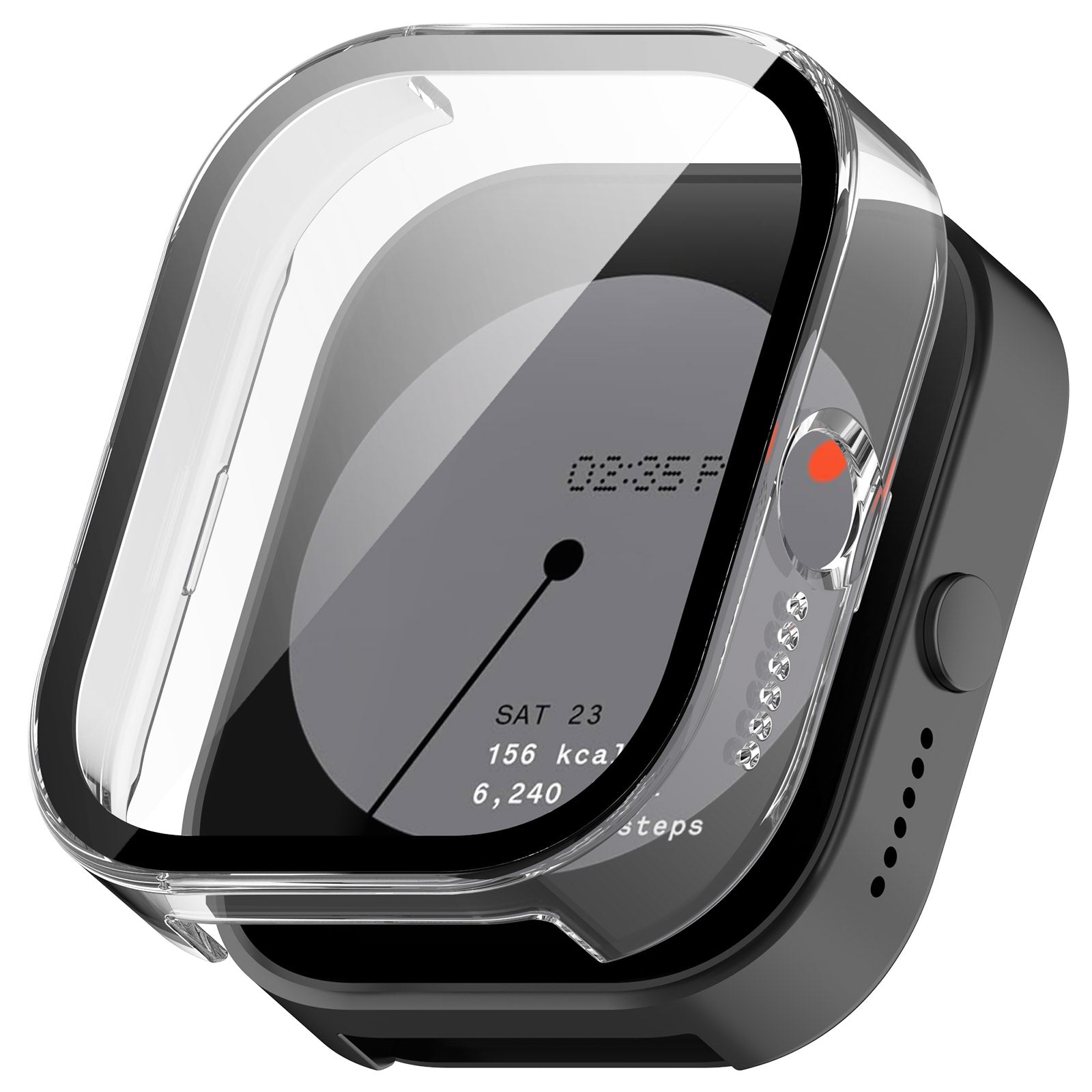 For-Nothing-CMF-Watch-Pro-D395-PC-+-Tempered-Film-Integrated-Watch-Protective-Case(Transparent)