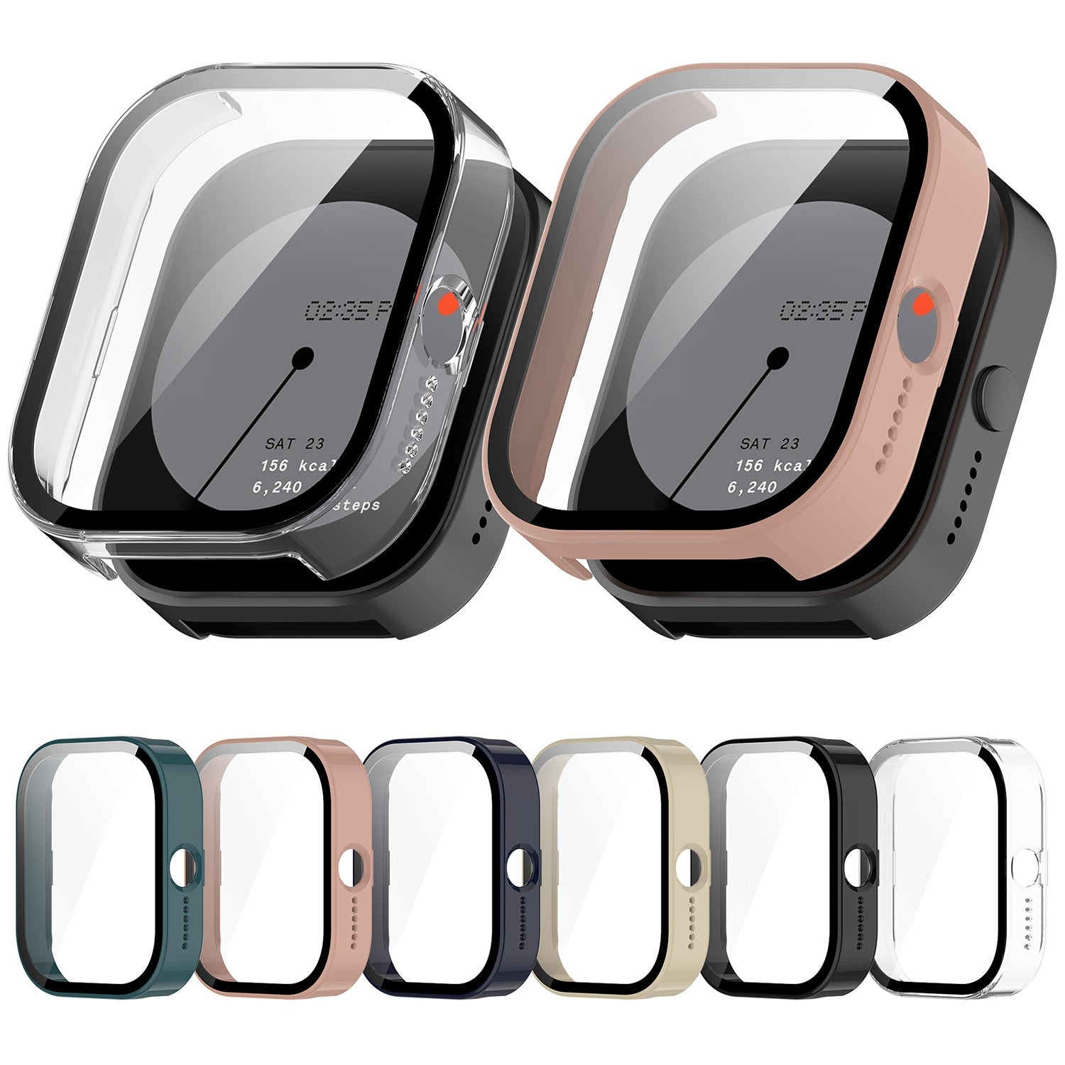 For-Nothing-CMF-Watch-Pro-D395-PC-+-Tempered-Film-Integrated-Watch-Protective-Case(Black)