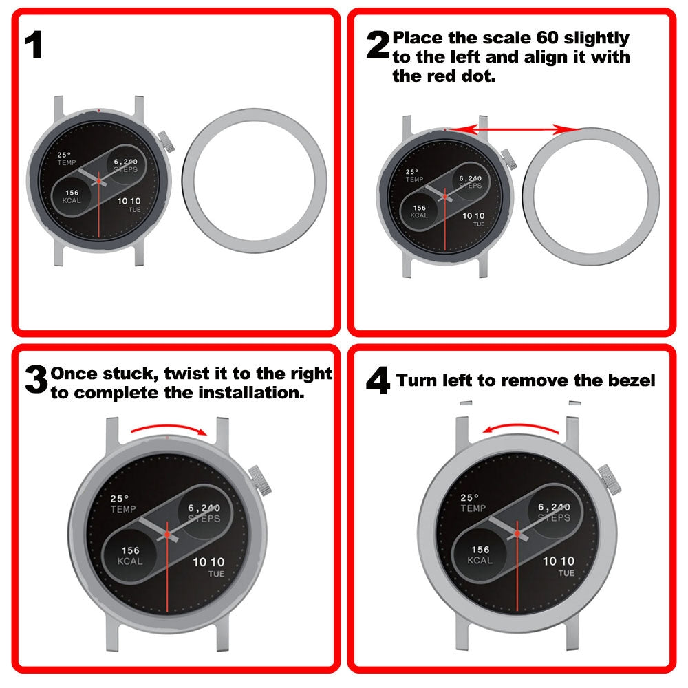 For-Nothing-CMF-Watch-Pro-2-Smart-Watch-Metal-Bezel-Ring-Frame-Without-Words-Version(Silver)