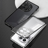 For-OnePlus-13-Snap-Buckle-Single-sided-Metal-Frame-Frosted-Phone-Case(Sierra-Blue)