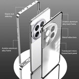 For-OnePlus-13-Snap-Buckle-Single-sided-Metal-Frame-Frosted-Phone-Case(Sierra-Blue)