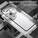 For-OnePlus-13-Snap-Buckle-Single-sided-Metal-Frame-Frosted-Phone-Case(Sierra-Blue)