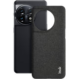 For-OnePlus-11-5G-imak-Ruiyi-Series-Cloth-Texture-PU-+-PC-Phone-Case(Black)