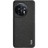 For-OnePlus-11-5G-imak-Ruiyi-Series-Cloth-Texture-PU-+-PC-Phone-Case(Black)