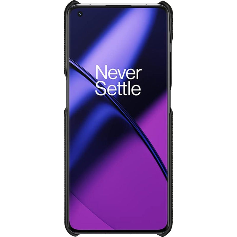 For-OnePlus-11-5G-imak-Ruiyi-Series-Cloth-Texture-PU-+-PC-Phone-Case(Black)
