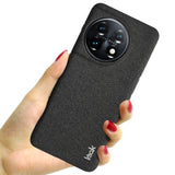 For-OnePlus-11-5G-imak-Ruiyi-Series-Cloth-Texture-PU-+-PC-Phone-Case(Black)