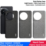 For-OnePlus-11-5G-imak-Ruiyi-Series-Cloth-Texture-PU-+-PC-Phone-Case(Light-Grey)