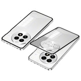 For-OnePlus-13-Snap-Buckle-Single-sided-Metal-Frame-Frosted-Phone-Case(Silver)
