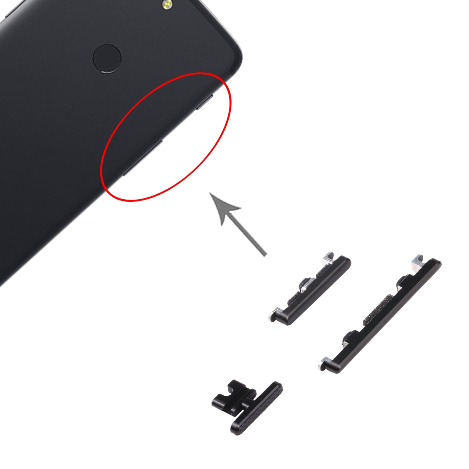 For-OnePlus-5T-/-5-Power-Button-and-Volume-Control-Button-(Black)