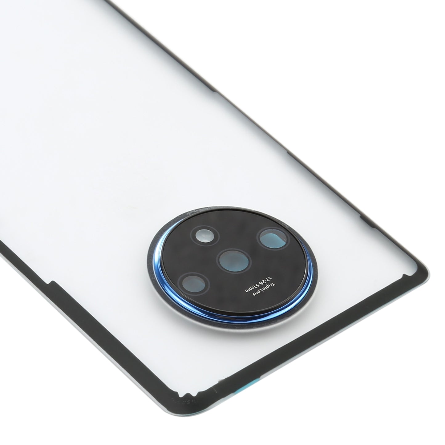 For-OnePlus-7T-Battery-Back-Cover-with-Camera-Lens-Frame-(Transparent)