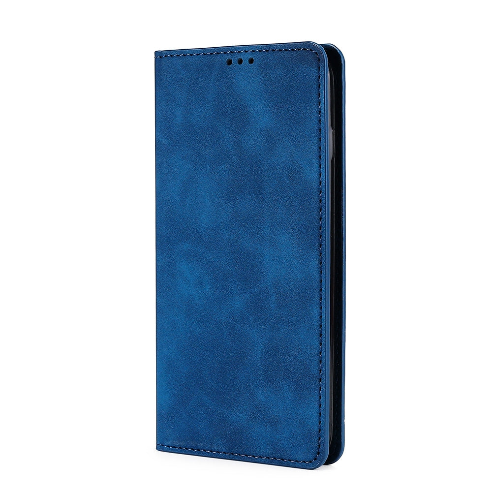 For-OnePlus-Ace-2/11R-Skin-Feel-Magnetic-Horizontal-Flip-Leather-Phone-Case(Blue)