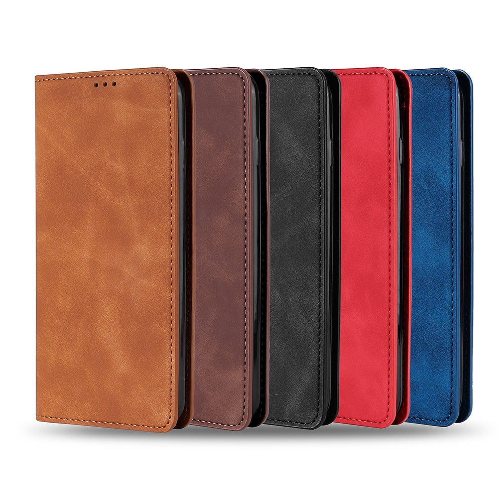 For-OnePlus-Ace-2/11R-Skin-Feel-Magnetic-Horizontal-Flip-Leather-Phone-Case(Blue)