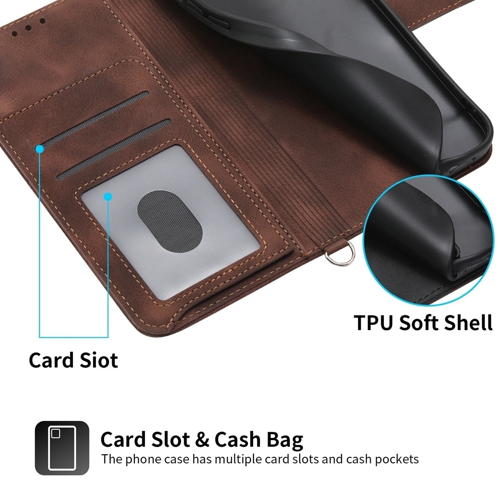 For-OnePlus-Ace-3-/-12R-Skin-feel-Flowers-Embossed-Wallet-Leather-Phone-Case(Brown)