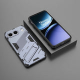 For-OnePlus-Nord-4-5G-Global-Punk-Armor-2-in-1-PC-+-TPU-Phone-Case-with-Holder(Grey)
