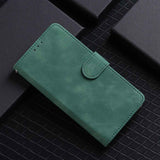 For-OnePlus-Nord-CE4-5G-Skin-Feel-Magnetic-Flip-Leather-Phone-Case(Green)