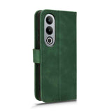 For-OnePlus-Nord-CE4-5G-Skin-Feel-Magnetic-Flip-Leather-Phone-Case(Green)