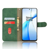 For-OnePlus-Nord-CE4-5G-Skin-Feel-Magnetic-Flip-Leather-Phone-Case(Green)