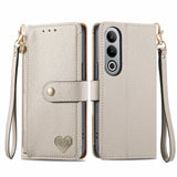 For-OnePlus-Nord-CE4-Love-Zipper-Lanyard-Leather-Phone-Case(Gray)