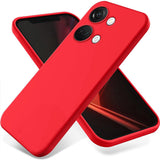 For-OnePlus-Nord-3-/-Ace-2V-Solid-Color-Liquid-Silicone-Dropproof-Full-Coverage-Phone-Case(Red)