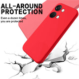 For-OnePlus-Nord-3-/-Ace-2V-Solid-Color-Liquid-Silicone-Dropproof-Full-Coverage-Phone-Case(Red)