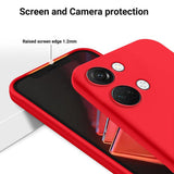 For-OnePlus-Nord-3-/-Ace-2V-Solid-Color-Liquid-Silicone-Dropproof-Full-Coverage-Phone-Case(Red)