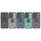 For-OnePlus-Nord-CE3-5G-Sliding-Camshield-TPU-+-PC-Shockproof-Phone-Case-with-Holder(Black)