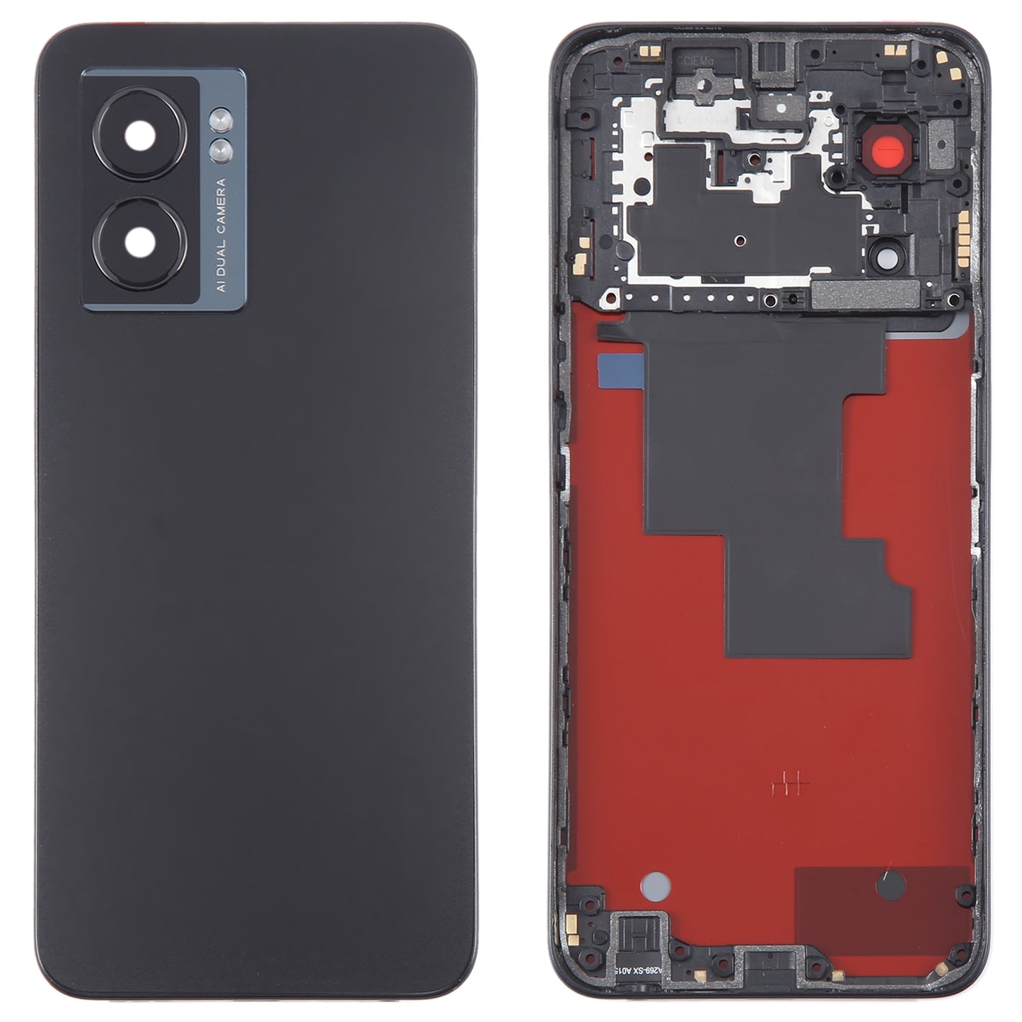 For-OPPO-A57-5G-Original-Battery-Back-Cover-with-Middle-Frame(Black)