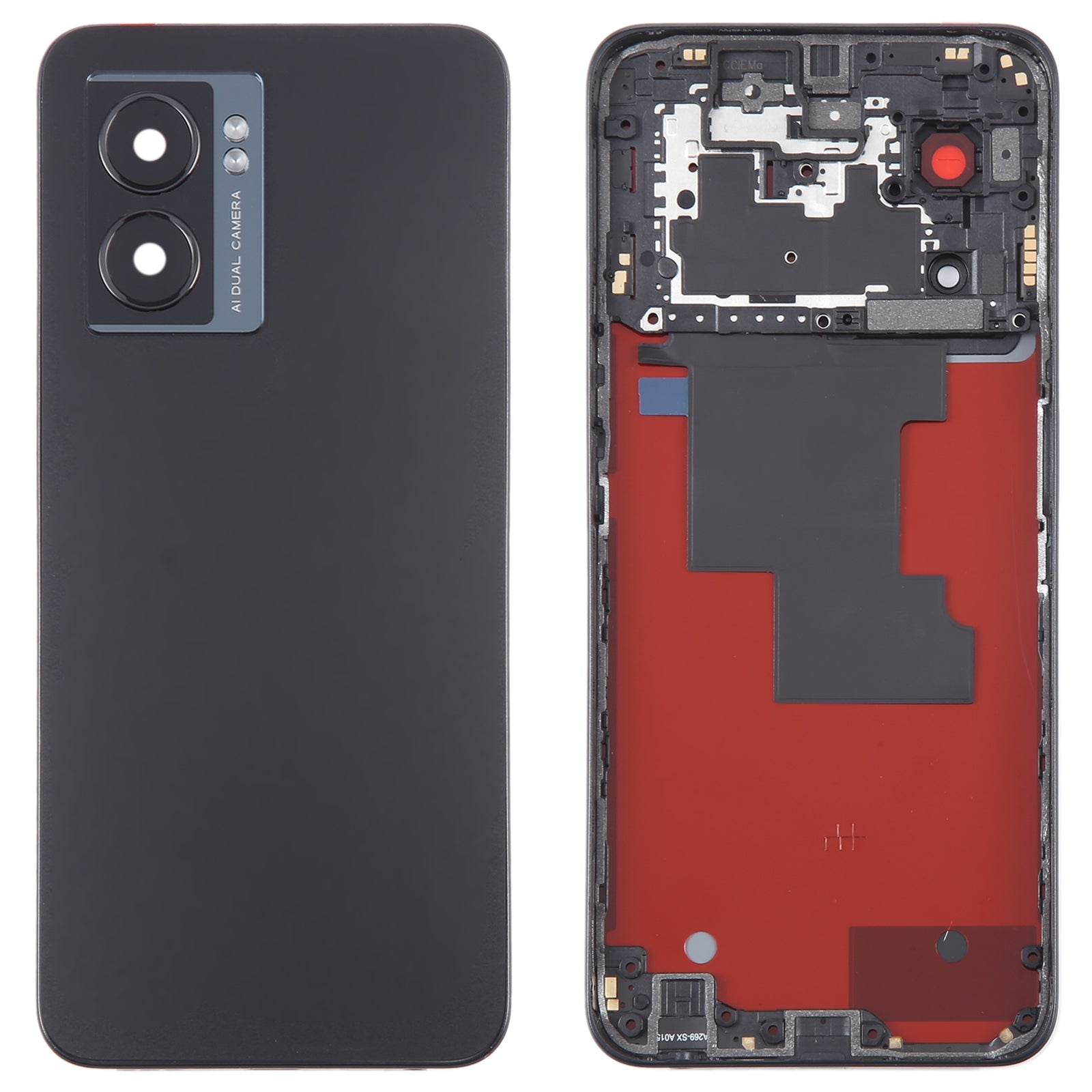 For-OPPO-A57-5G-Original-Battery-Back-Cover-with-Middle-Frame(Black)