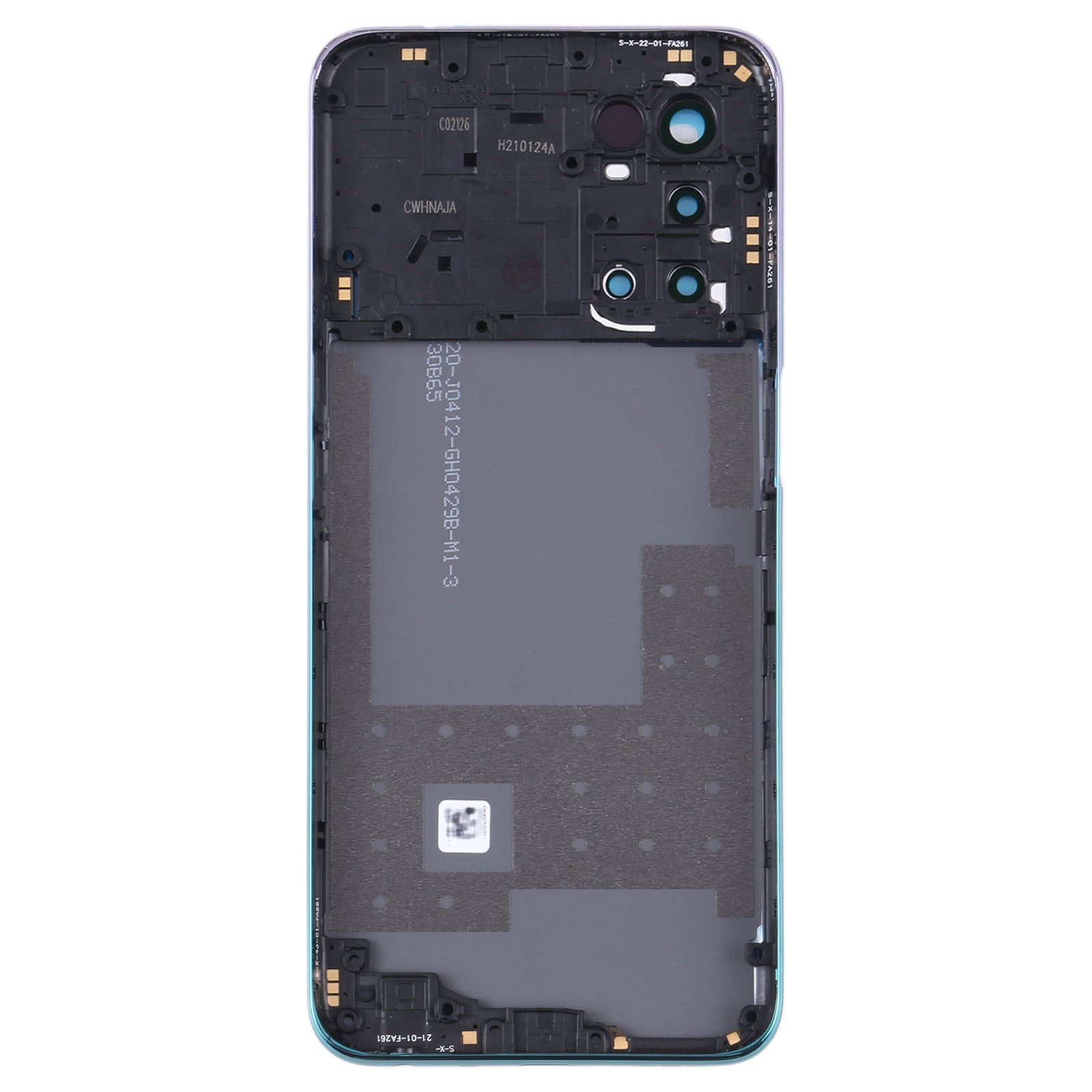 For-OPPO-A93-5G-Battery-Back-Cover-with-Middle-Frame(Blue)