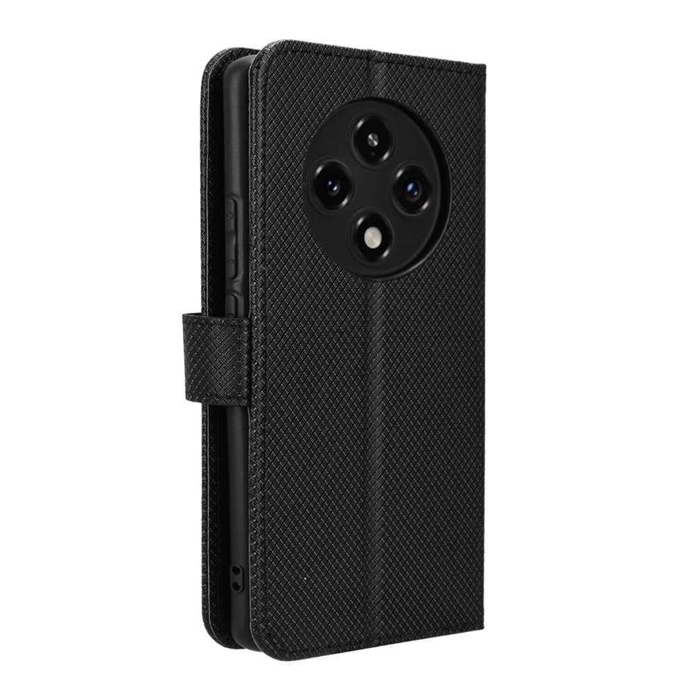 For-OPPO-F27-Pro-5G-/-F27-Pro+-5G-Diamond-Texture-Leather-Phone-Case(Black)