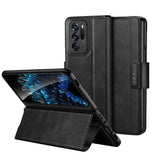 For-OPPO-Find-N-SULADA-All-inclusive-Magnetic-Snap-Flip-Leather-Phone-Case(Black)