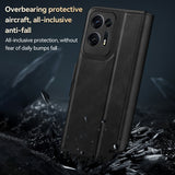 For-OPPO-Find-N-SULADA-All-inclusive-Magnetic-Snap-Flip-Leather-Phone-Case(Black)