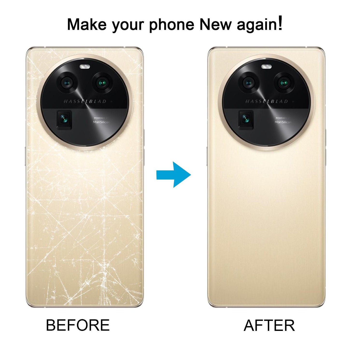 For-OPPO-Find-X6-OEM-Battery-Back-Cover(Gold)