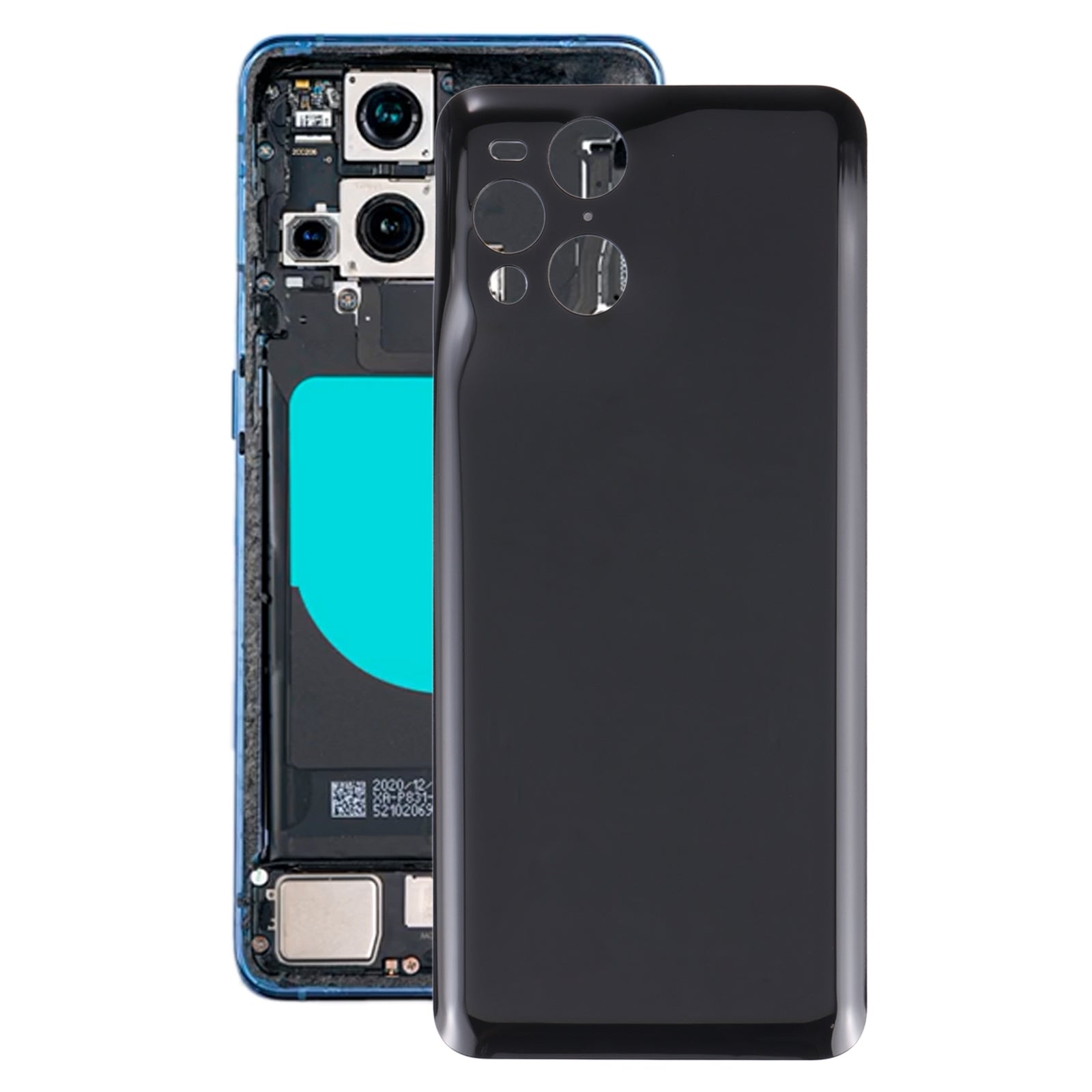For-OPPO-Find-X3-Pro/Find-X3-Battery-Back-Cover-(Black)