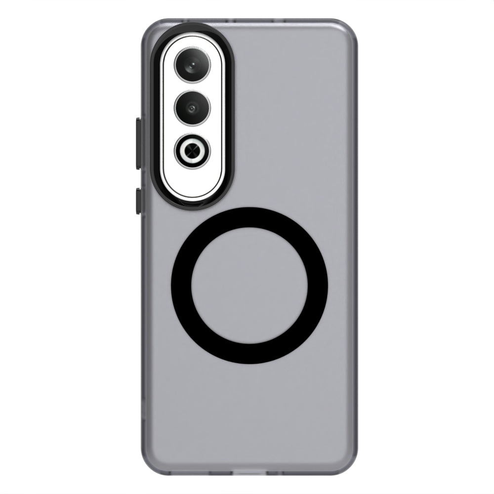For-OPPO-K12-5G-Candy-Magsafe-PC-Hybrid-TPU-Phone-Case(Black)