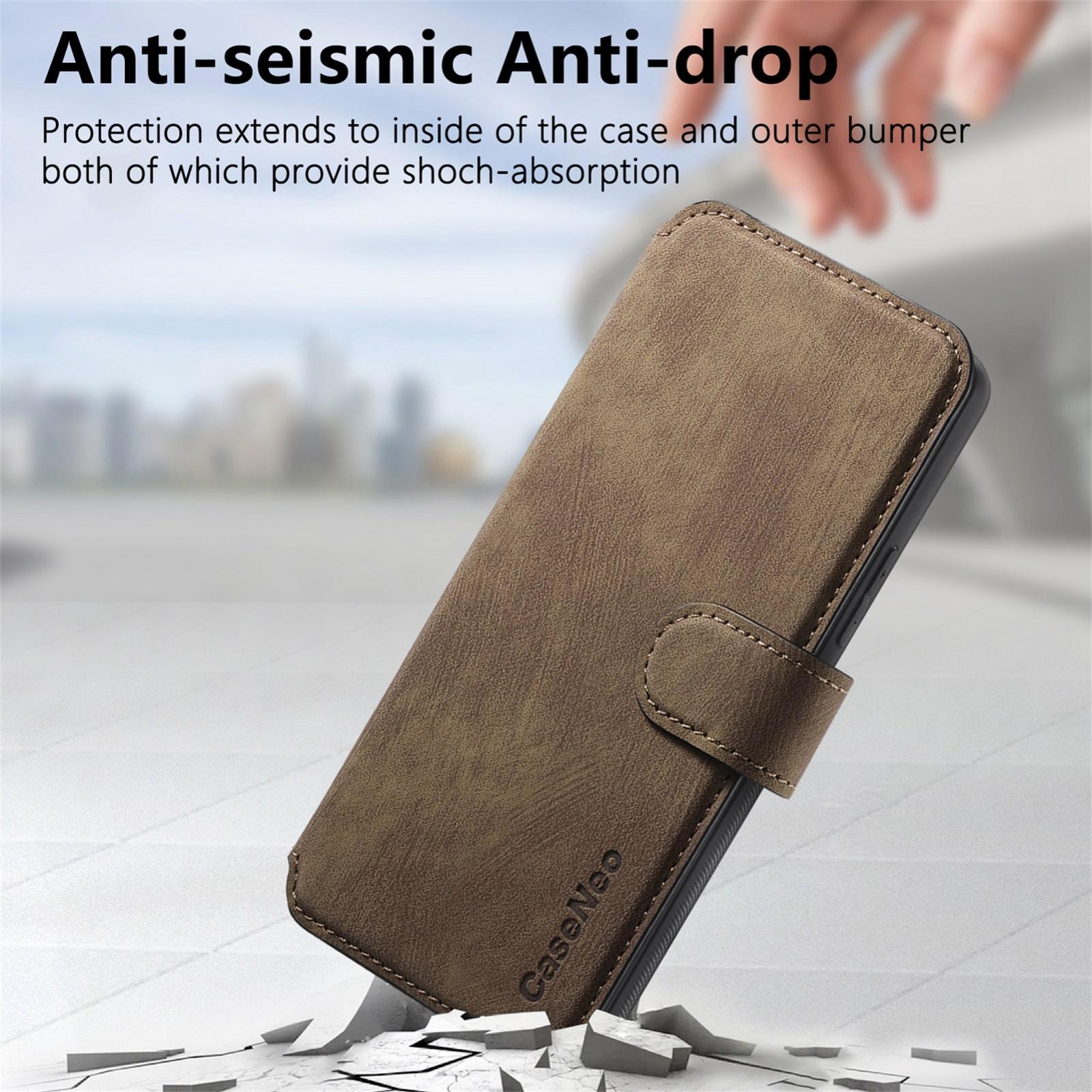 For-OPPO-K12s-/-K13x-/-K13-CaseNeo-MagSafe-RFID-Anti-theft-Retro-Leather-Phone-Case(Brown)