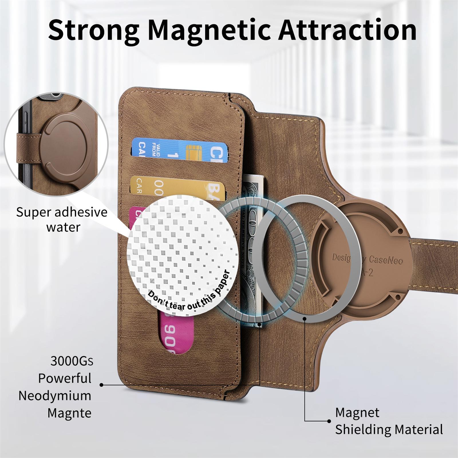 For-OPPO-K12s-/-K13x-/-K13-CaseNeo-MagSafe-RFID-Anti-theft-Retro-Leather-Phone-Case(Brown)