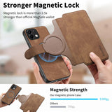 For-OPPO-K12s-/-K13x-/-K13-CaseNeo-MagSafe-RFID-Anti-theft-Retro-Leather-Phone-Case(Brown)