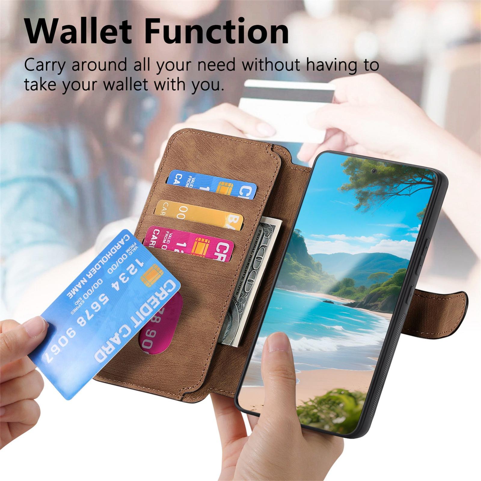 For-OPPO-K12s-/-K13x-/-K13-CaseNeo-MagSafe-RFID-Anti-theft-Retro-Leather-Phone-Case(Brown)