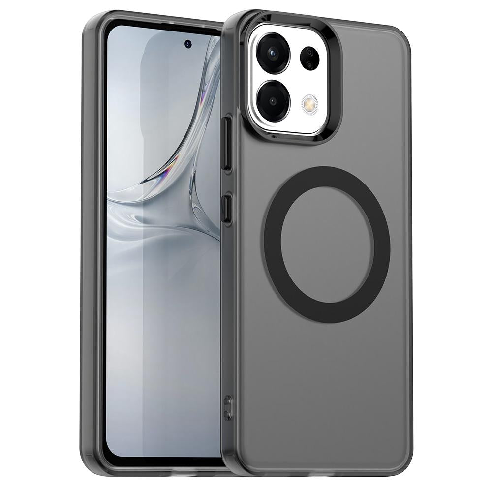 For-OPPO-K13-5G-Candy-Magsafe-PC-Hybrid-TPU-Phone-Case(Black)
