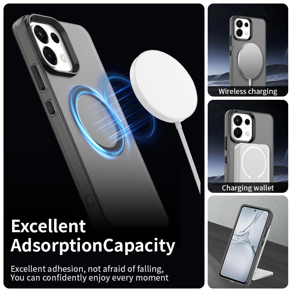 For-OPPO-K13-5G-Candy-Magsafe-PC-Hybrid-TPU-Phone-Case(Black)
