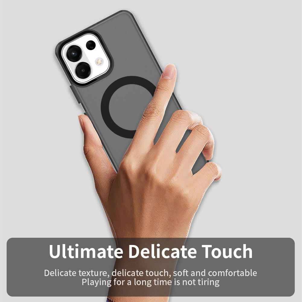 For-OPPO-K13-5G-Candy-Magsafe-PC-Hybrid-TPU-Phone-Case(Black)