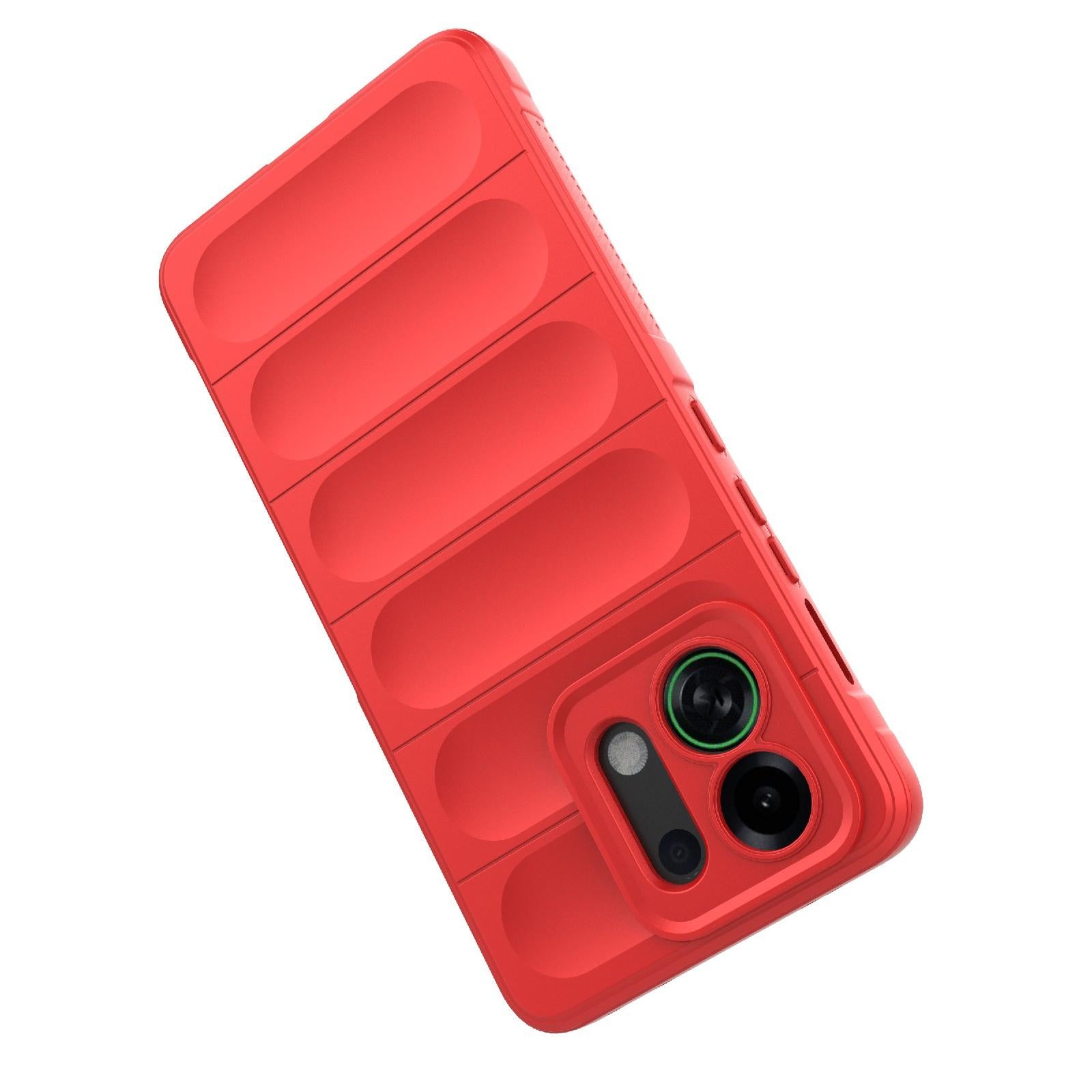 For-OPPO-K13-Turbo-5G-/-Turbo-Pro-5G-Magic-Shield-TPU-+-Flannel-Phone-Case(White)