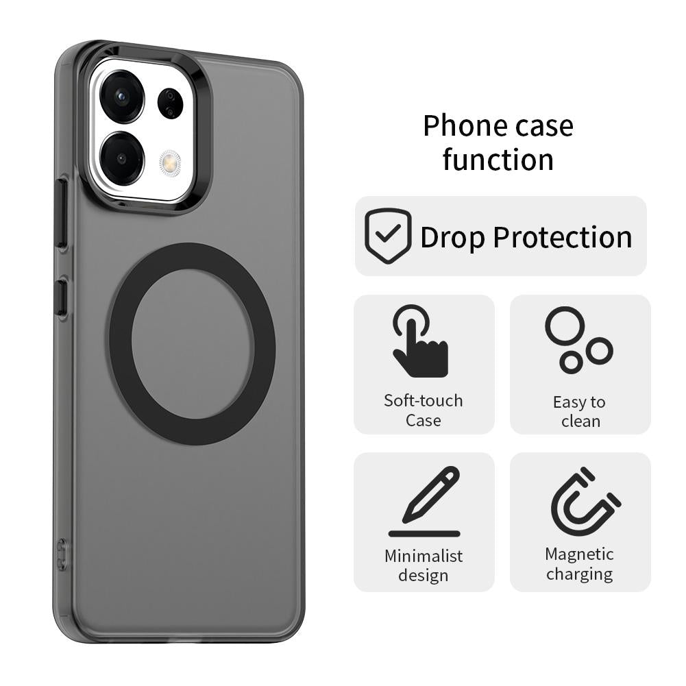 For-OPPO-K13-5G-Candy-Magsafe-PC-Hybrid-TPU-Phone-Case(Black)