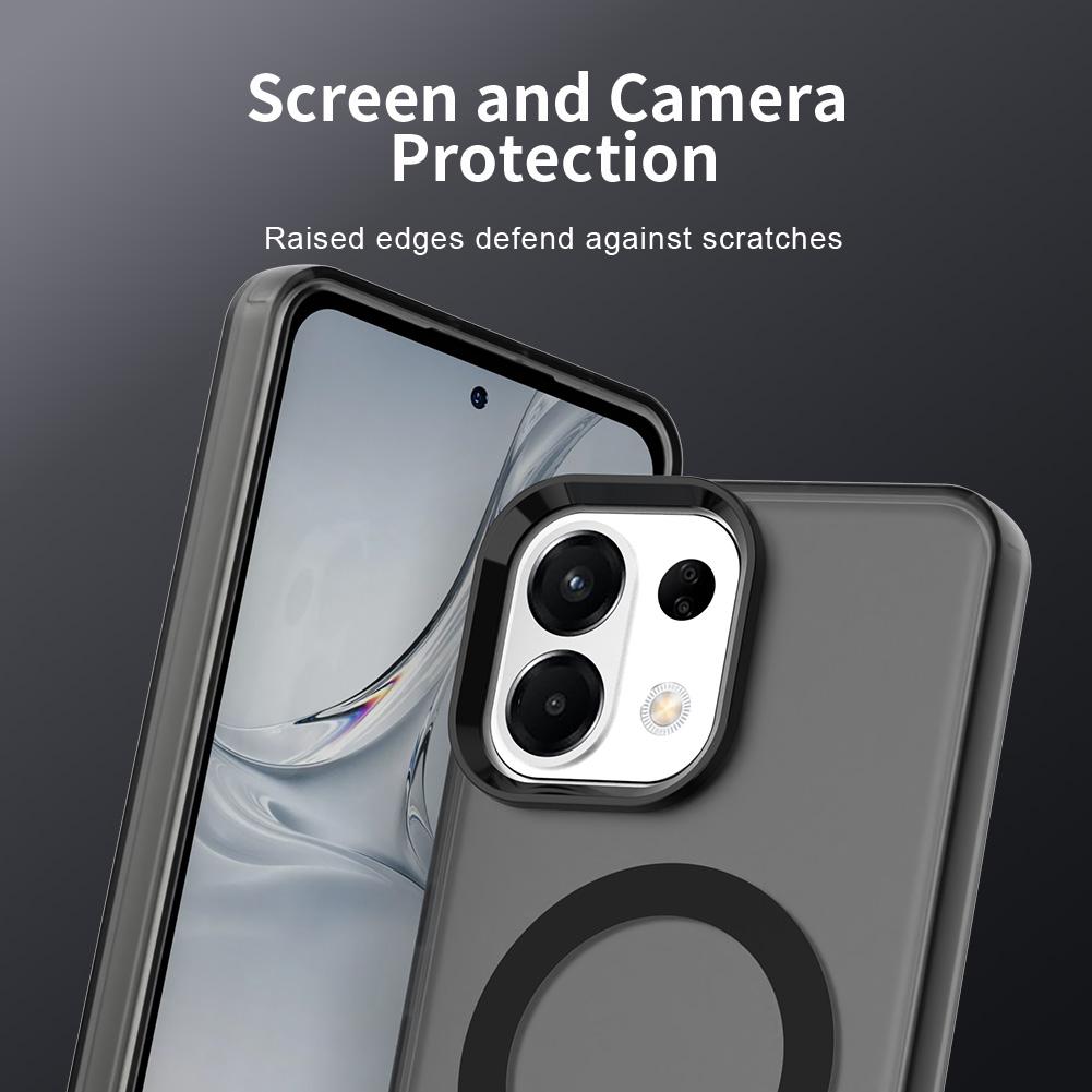 For-OPPO-K13-5G-Candy-Magsafe-PC-Hybrid-TPU-Phone-Case(Black)