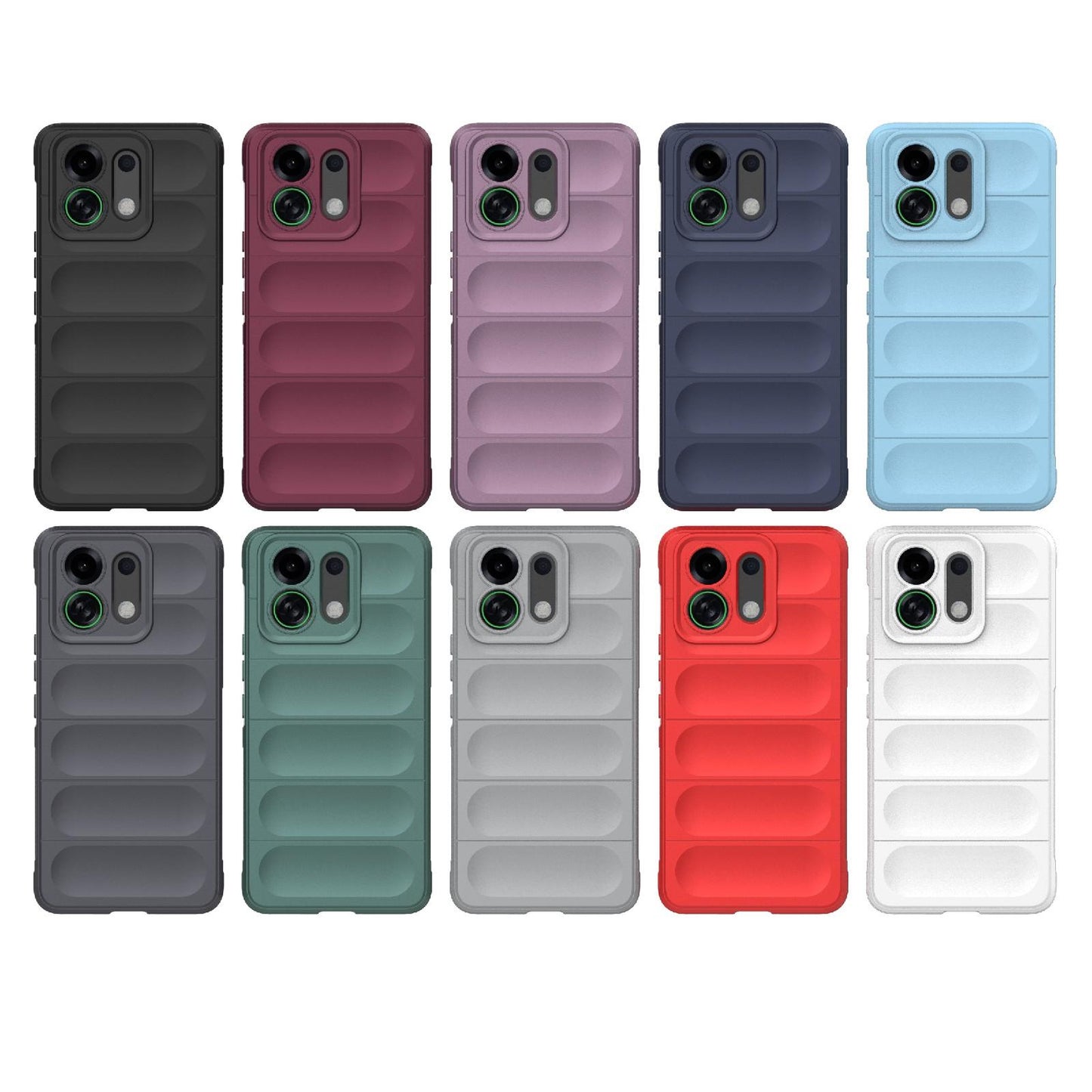 For-OPPO-K13-Turbo-5G-/-Turbo-Pro-5G-Magic-Shield-TPU-+-Flannel-Phone-Case(White)