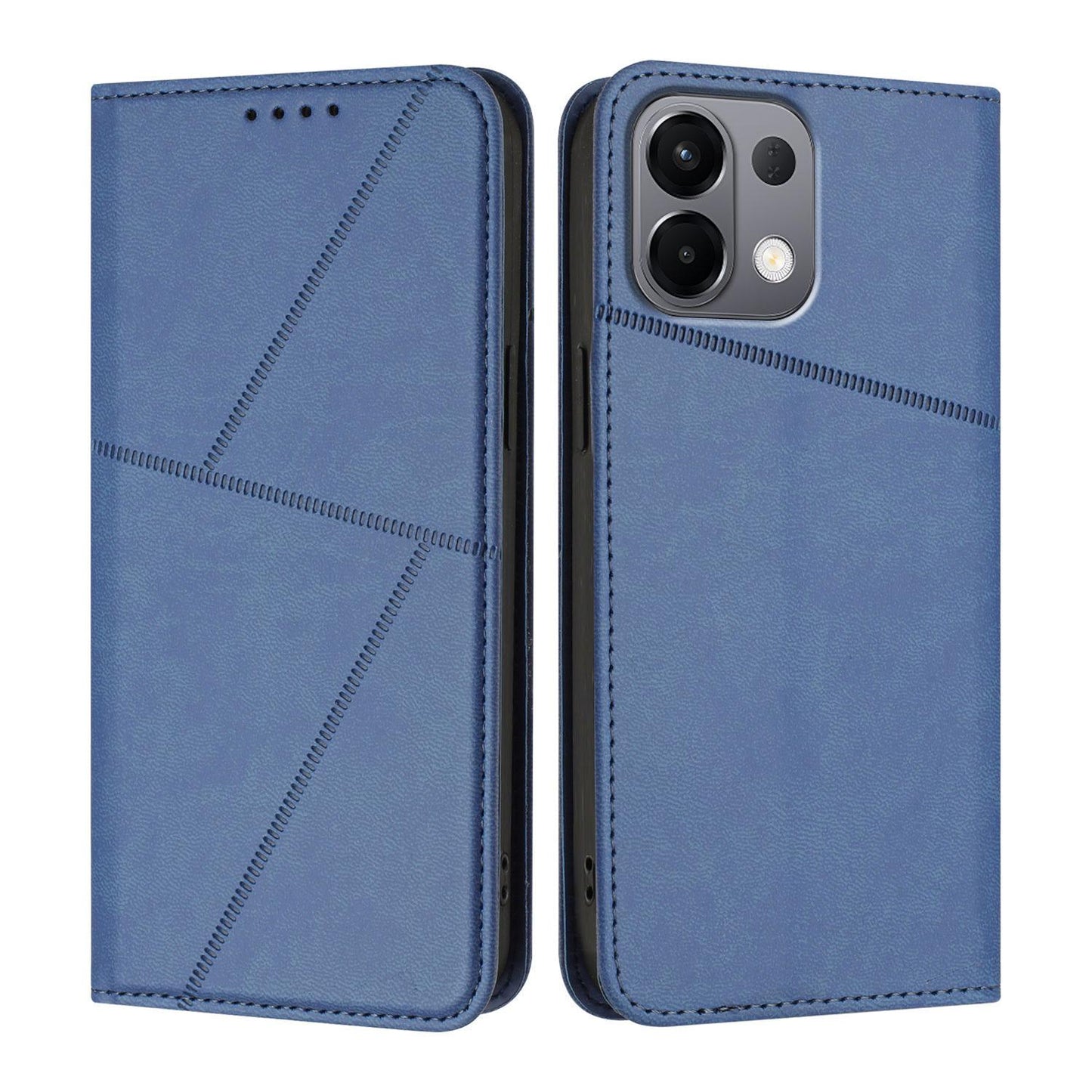For-OPPO-K13-5G-Strong-Magnetic-Frosted-Flip-Leather-Phone-Case(Royal-Blue)